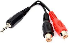 [RACJDRCA] RAC.JACK 3.5 STEREO M/DOUBLE RCA F
