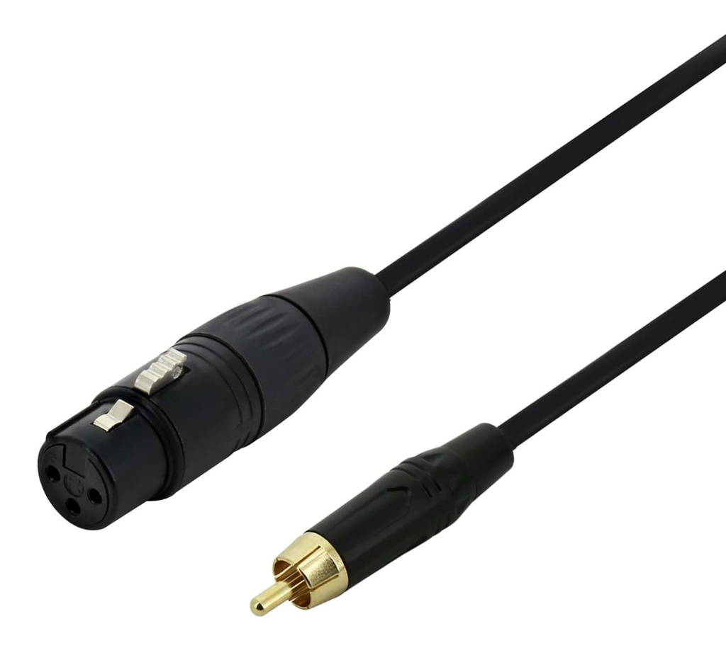 [XLRFRCL] CABLE XLR FEMELLE /RCA LONG