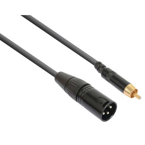 [XLRRCM] CABLE XLR MALE /RCA MOYEN
