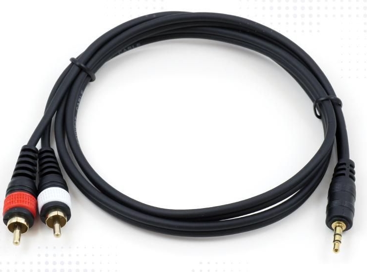 [MJACDRCAM1] Cable jack 3.5 M/double rca M 1m