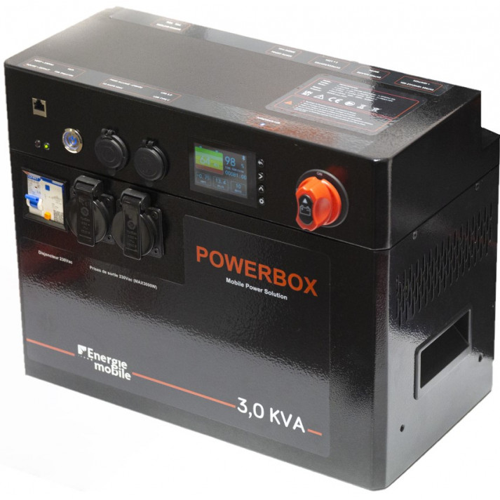 PowerBox 3,0 KVA/3070 Wh + panneau solaire 200w